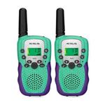 1 Pair RETEVIS RA18 0.5W US Frequency 22CHS FRS License-free Two Way Radio Children Handheld Walkie Talkie(Green)