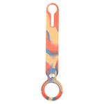 Shockproof Anti-scratch Silicone Protective Case Cover with Hang Loop For AirTag(Orange Yellow Blue)