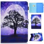 For iPad 10.2 2021 / 2020 / 2019 Colored Drawing Horizontal Flip Leather Case with Holder & Card Slots & Pen Slot & Sleep / Wake-up Function(Life Tree)