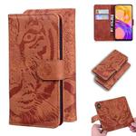 For OPPO Realme 8 / Realme 8 Pro Tiger Embossing Pattern Horizontal Flip Leather Case with Holder & Card Slots & Wallet(Brown)