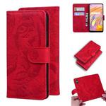 For OPPO Realme X7 (India) / Realme V15 Tiger Embossing Pattern Horizontal Flip Leather Case with Holder & Card Slots & Wallet(Red)