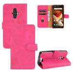 For Blackview BV6600 Solid Color Skin Feel Magnetic Buckle Horizontal Flip Calf Texture PU Leather Case with Holder & Card Slots & Wallet(Rose Gold)