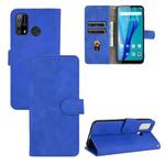 For Oukitel C23 Pro Solid Color Skin Feel Magnetic Buckle Horizontal Flip Calf Texture PU Leather Case with Holder & Card Slots & Wallet(Blue)