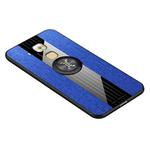 For Huawei Maimang 5 XINLI Stitching Cloth Textue Shockproof TPU Protective Case with Ring Holder(Blue)