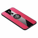 For Huawei Mate 20 Lite / Maimang 7 XINLI Stitching Cloth Textue Shockproof TPU Protective Case with Ring Holder(Red)
