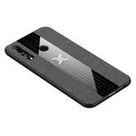 For Huawei Enjoy 9s XINLI Stitching Cloth Textue Shockproof TPU Protective Case(Grey)