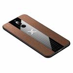 For Huawei Maimang 6 XINLI Stitching Cloth Textue Shockproof TPU Protective Case(Brown)