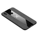 For Huawei Honor 10 Lite XINLI Stitching Cloth Textue Shockproof TPU Protective Case(Grey)
