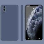 For vivo X23 Solid Color Imitation Liquid Silicone Straight Edge Dropproof Full Coverage Protective Case(Grey)