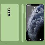 For vivo X27 Pro Solid Color Imitation Liquid Silicone Straight Edge Dropproof Full Coverage Protective Case(Matcha Green)