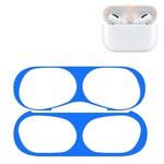 For Apple AirPods Pro Wireless Earphone Protective Case Metal Protective Sticker(Blue)