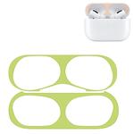 For Apple AirPods Pro Wireless Earphone Protective Case Metal Protective Sticker(Green)