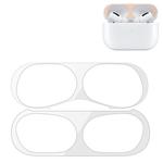 For Apple AirPods Pro Wireless Earphone Protective Case Metal Protective Sticker(Silver)