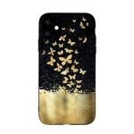 For iPhone 11 Pro Painted Pattern Soft TPU Protective Case(Gold Butterfly)