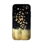 For iPhone 11 Pro Max Painted Pattern Soft TPU Protective Case(Gold Butterfly)