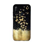 For Huawei Nova 5i Painted Pattern Soft TPU Protective Case(Gold Butterfly)
