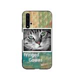 For Huawei Honor 20 Painted Pattern Soft TPU Protective Case(Cat)