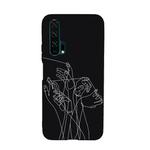 For Huawei Honor 20 Pro Painted Pattern Soft TPU Protective Case(Five Hands)