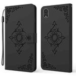 Embossed Fortune Flower Pattern Horizontal Flip Leather Case with Holder & Card Slot & Wallet & Lanyard For iPhone XR(Black)
