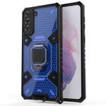 For Samsung Galaxy S21+ 5G Space PC+TPU Ring Holder Protective Case(Blue)