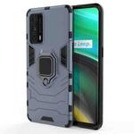 For OPPO Realme X7 Pro Ultra Shockproof PC + TPU Protective Case with Magnetic Ring Holder(Navy Blue)