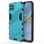 For Honor Play 20 Punk Armor 2 in 1 PC + TPU Shockproof Case with Invisible Holder(Blue)
