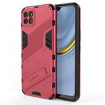 For Honor Play 20 Punk Armor 2 in 1 PC + TPU Shockproof Case with Invisible Holder(Rose Red)