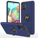 For Samsung Galaxy A71 4G PC + TPU Shockproof Magnetic Protective Case with Invisible Ring Holder(Blue)