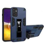 For Samsung Galaxy A82 5G 2 in 1 PC + TPU Shockproof Protective Case with Invisible Holder(Royal Blue)