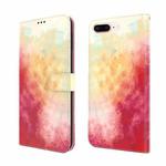 Watercolor Pattern Horizontal Flip Leather Case with Holder & Card Slot & Wallet For iPhone 8 Plus & 7 Plus(Spring Cherry)