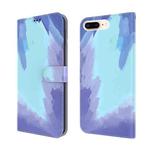 Watercolor Pattern Horizontal Flip Leather Case with Holder & Card Slot & Wallet For iPhone 8 Plus & 7 Plus(Winter Snow)