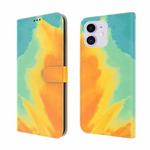 Watercolor Pattern Horizontal Flip Leather Case with Holder & Card Slot & Wallet For iPhone 11(Autumn Leaf Color)
