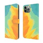 Watercolor Pattern Horizontal Flip Leather Case with Holder & Card Slot & Wallet For iPhone 11 Pro(Autumn Leaf Color)