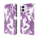 Cloud Fog Pattern Horizontal Flip Leather Case with Holder & Card Slot & Wallet For iPhone 11(Purple)