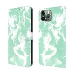 Cloud Fog Pattern Horizontal Flip Leather Case with Holder & Card Slot & Wallet For iPhone 11 Pro(Mint Green)