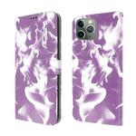Cloud Fog Pattern Horizontal Flip Leather Case with Holder & Card Slot & Wallet For iPhone 11 Pro Max(Purple)