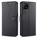 For OPPO A73 5G AZNS Sheepskin Texture Horizontal Flip Leather Case with Holder & Card Slots & Wallet(Black)
