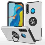 For Huawei P30 Lite PC + TPU Shockproof Magnetic Protective Case with Invisible Ring Holder(Silver)