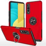 For LG Stylo 7 5G PC + TPU Shockproof Magnetic Protective Case with Invisible Ring Holder(Red)