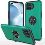 For OPPO A93 4G PC + TPU Shockproof Magnetic Protective Case with Invisible Ring Holder(Dark Green)