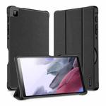 For Samsung Galaxy Tab A7 Lite DUX DUCIS Domo Series Horizontal Flip Magnetic PU Leather Case with Three-folding Holder(Black)