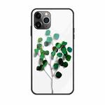 For iPhone 11 Pro Colorful Painted Glass Case(Sapling)