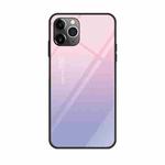 For iPhone 11 Pro Colorful Painted Glass Case(Purple Sky)