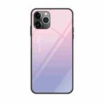 For iPhone 11 Pro Max Colorful Painted Glass Case(Purple Sky)