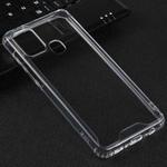 For Samsung Galaxy A21s Four-corner Shockproof Transparent TPU + PC Protective Case