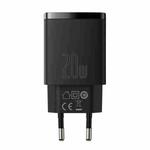 Baseus 20W Compact USB + USB-C / Type-C Quick Charger, Plug Type: EU Plug(Black)