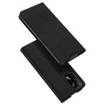 For OPPO F19 DUX DUCIS Skin Pro Series Horizontal Flip PU + TPU Leather Case with Holder & Card Slots(Black)