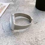 Buckle Style Steel Watch Band For Apple Watch Ultra 49mm / Series 8&7 45mm / SE 2&6&SE&5&4 44mm / 3&2&1 42mm(Silver)