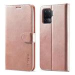 For OPPO F19 Pro/A94 4G/Reno 5F LC.IMEEKE Calf Texture Horizontal Flip Leather Case, with Holder & Card Slots & Wallet(Rose Gold)
