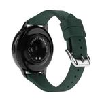 22mm T-shaped Buckle Silicone Watch Band(Olive Green)